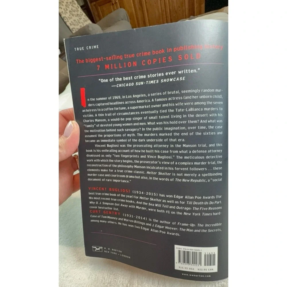 Helter Skelter The True Story of The Manson Murders paperback book.  EUC.